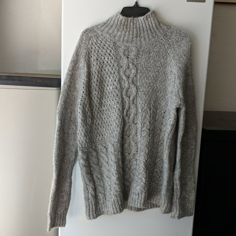 Joe Fresh Sweater Wool-blend Subtle Loose Weave M